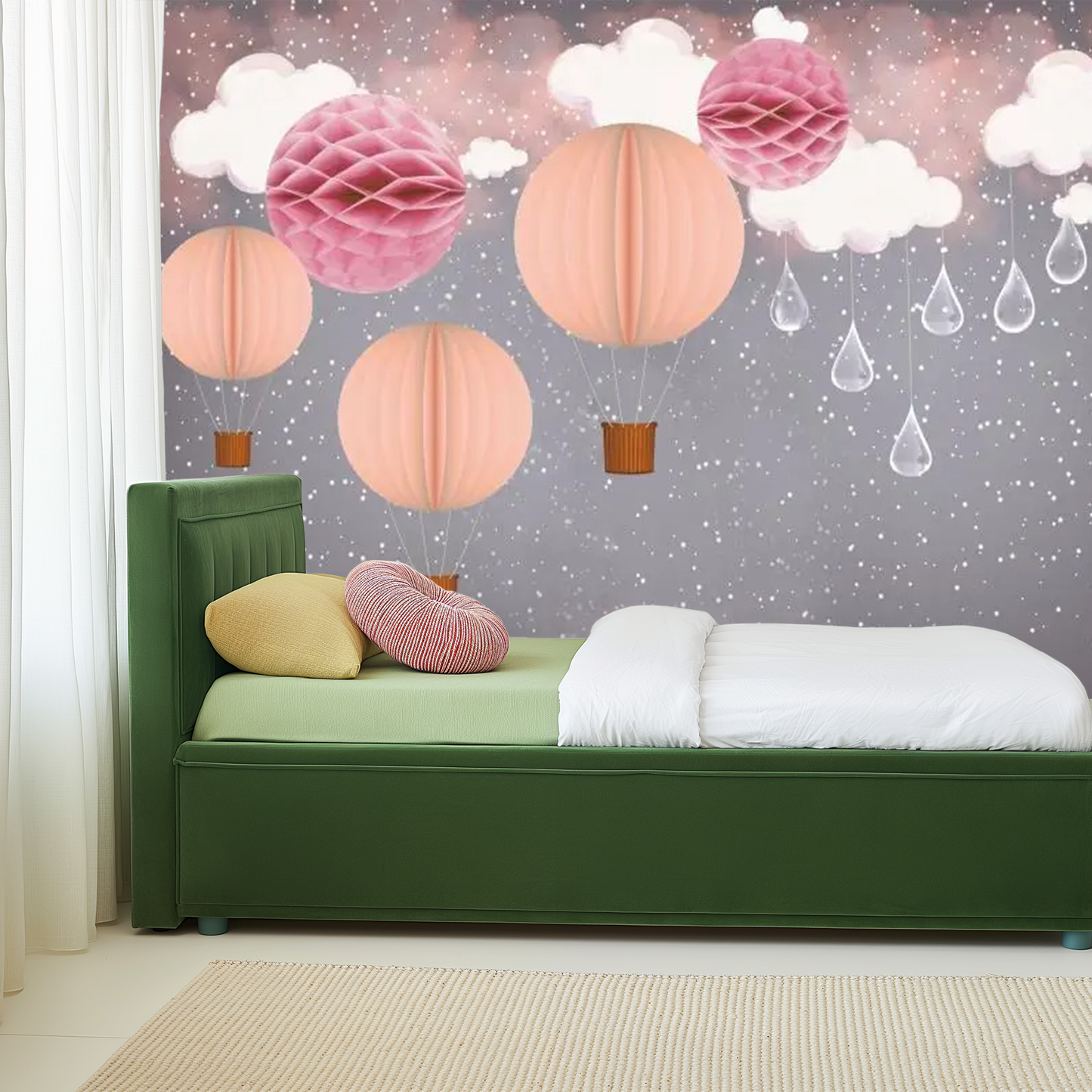 vivid dreamy escape balloon bliss mural