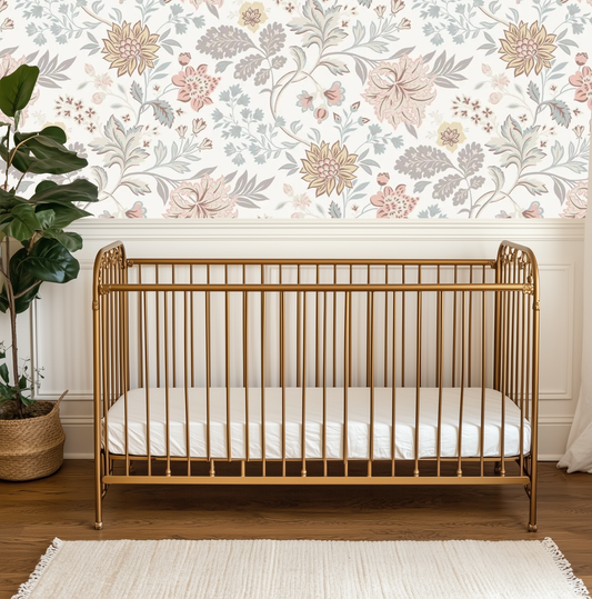 Vintage Floral Harmony Mural