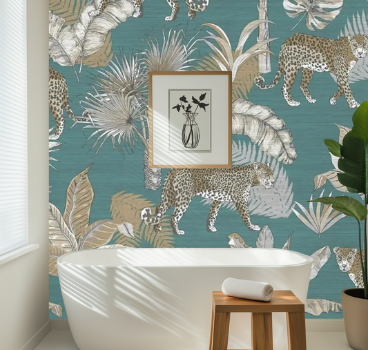 Tropical Floral Jungle Haven Mural