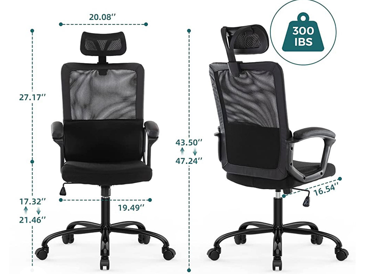 black ergonomic office chair