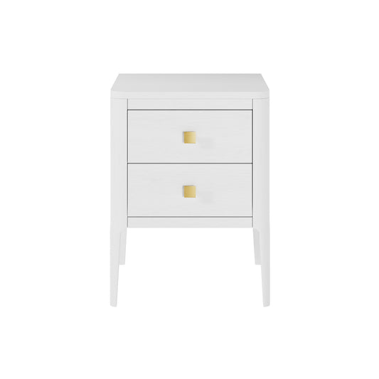 Abberley Bedside Table White