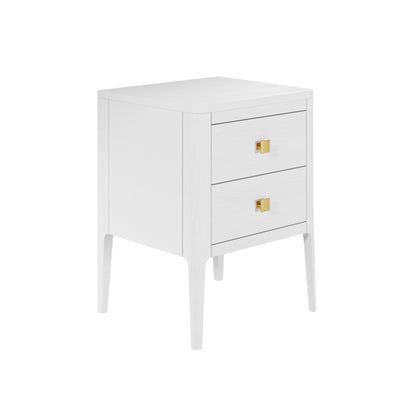 Abberley Bedside Table White