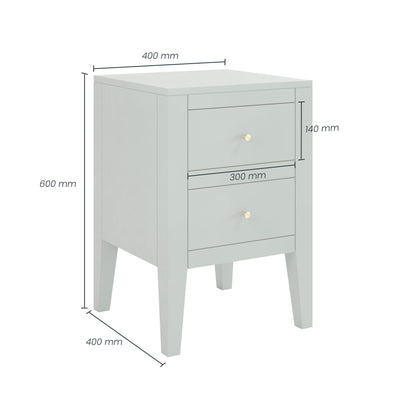 Alton Bedside Table Pigeon Grey