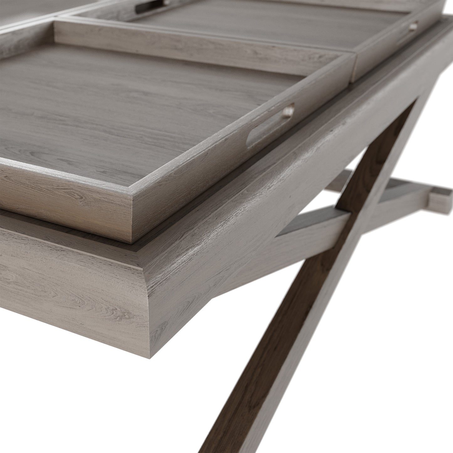 bentley grey aged oak coffee table