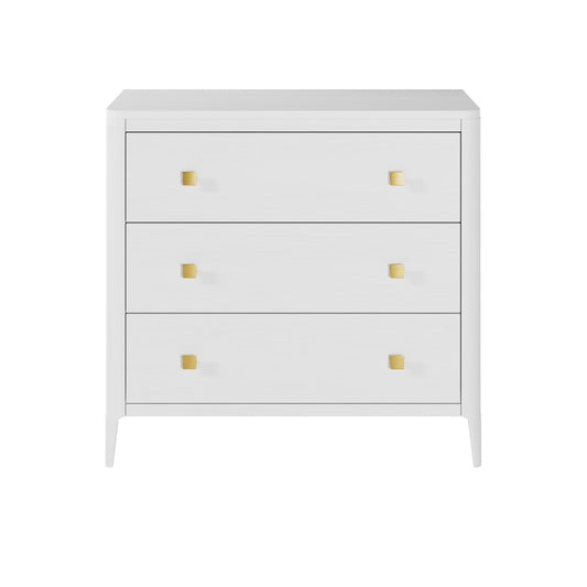 Abberley Chest of Drawers White Solid Oak