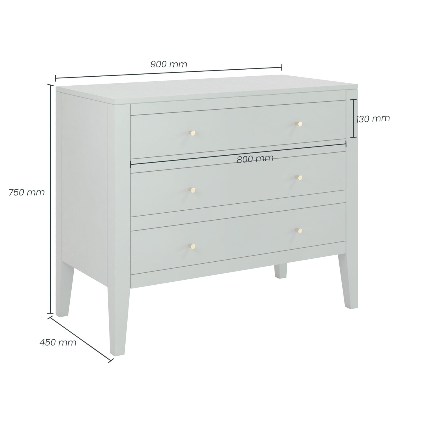 alton chest of drawers | pigeon grey