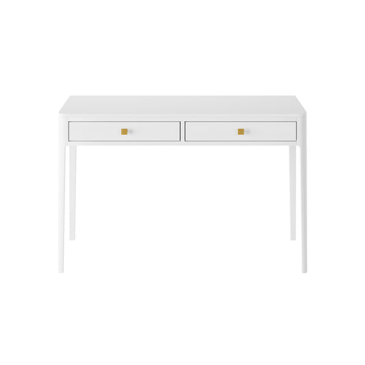 Abberley Desk White Stained Solid Oak