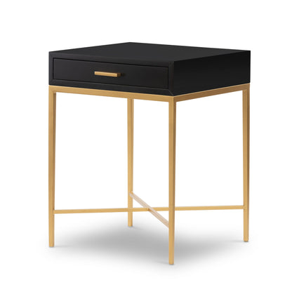 Berkeley End Bedside Table Black