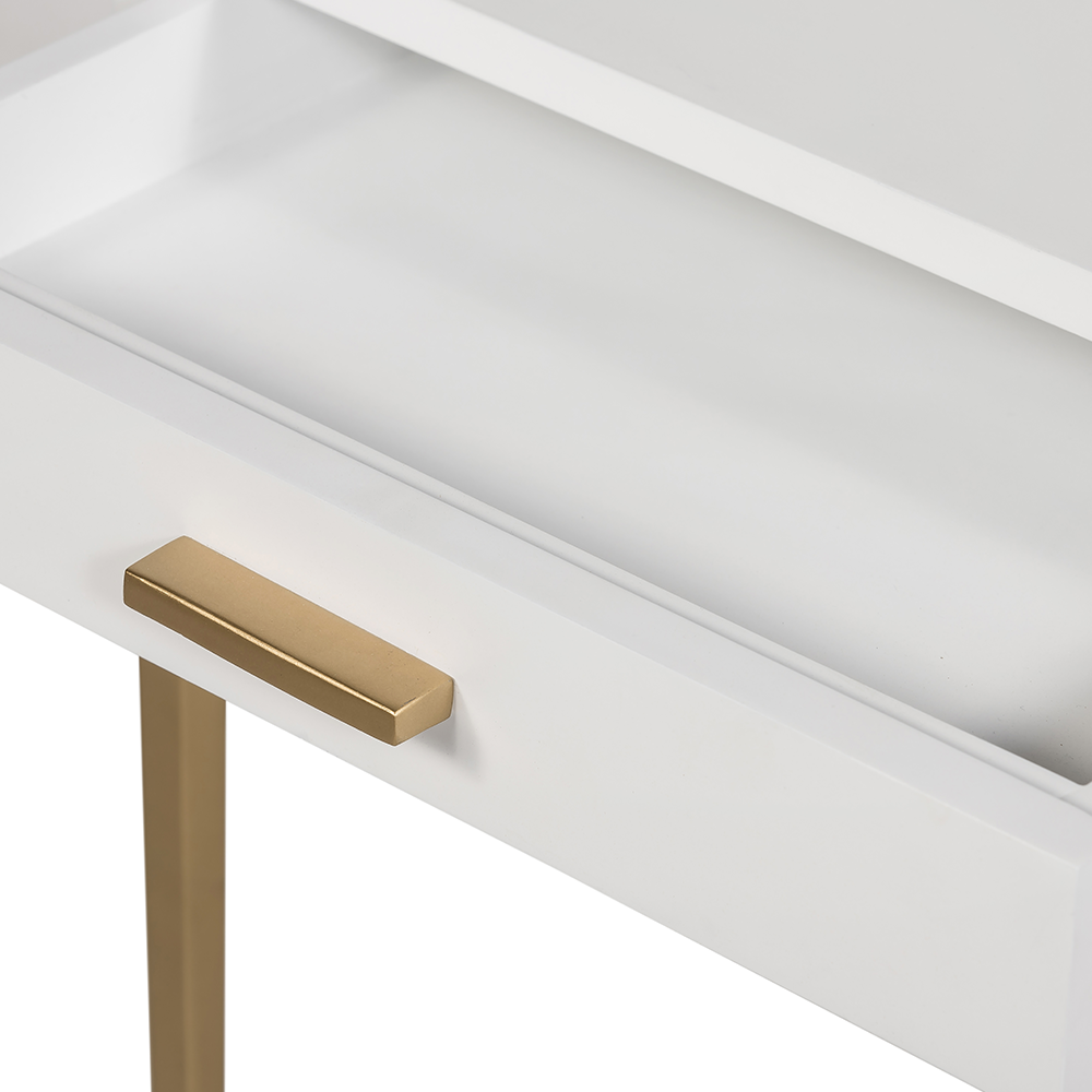 berkeley end bedside table white