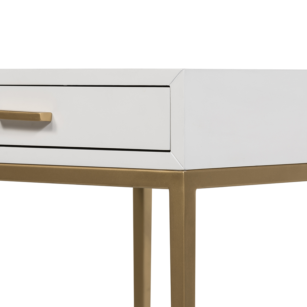 berkeley end bedside table white